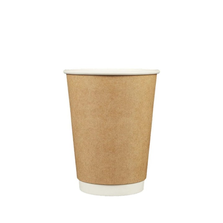 Kubki papierowe dwuściankowe termiczne kraft 250 ml